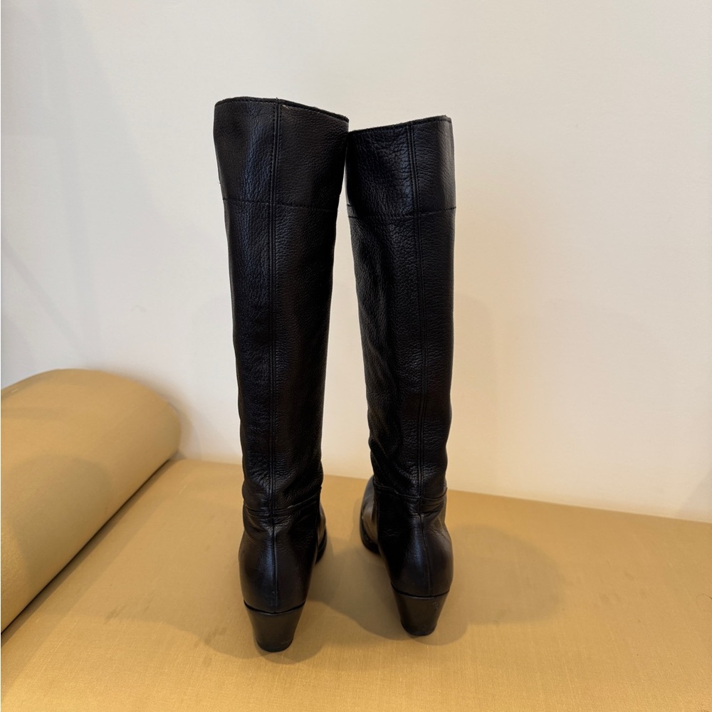 Vintage Miu Miu Black‎ Long Leather Boots. Size 36. - Picture 9 of 11
